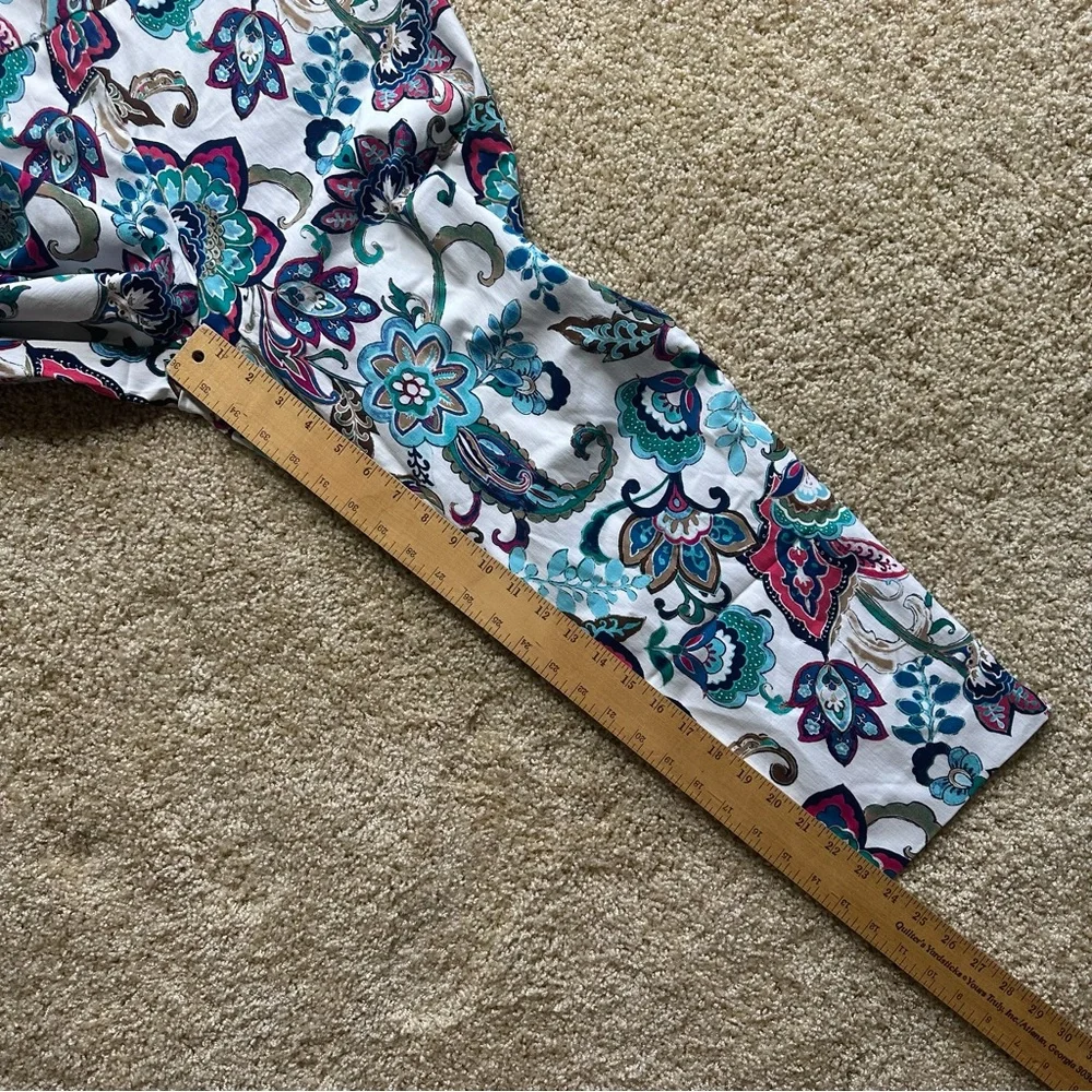 Chico’s So Slimming Brigitte Crop Pants Size 2 (US 12) Floral Stretch - Picture 8 of 8